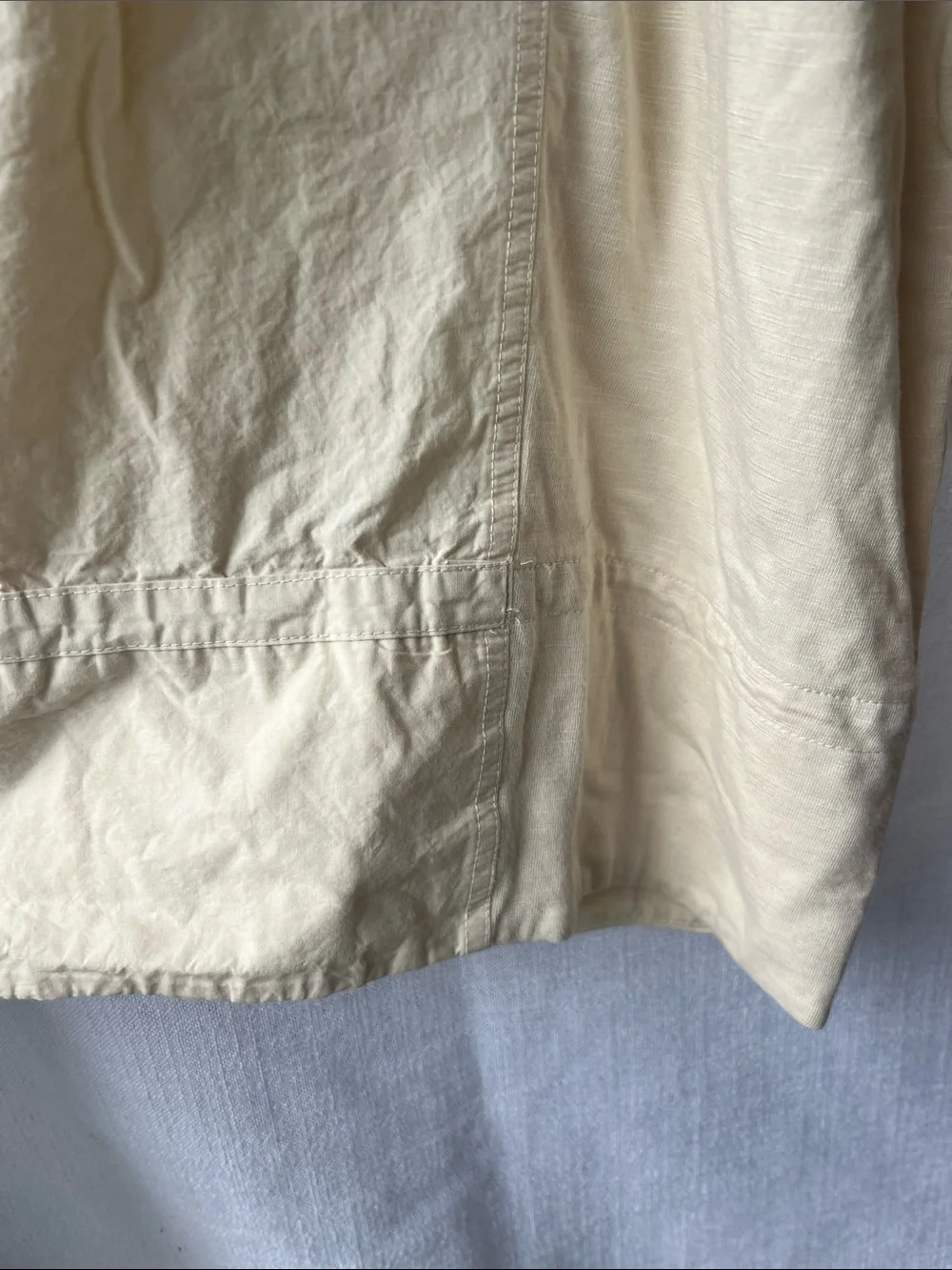 Anthropologie Daily Practice Women's Cream Wide-Leg Pull-On Pants Size Small - Picture 2 of 5